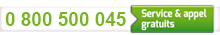 Numero vert 0800500045